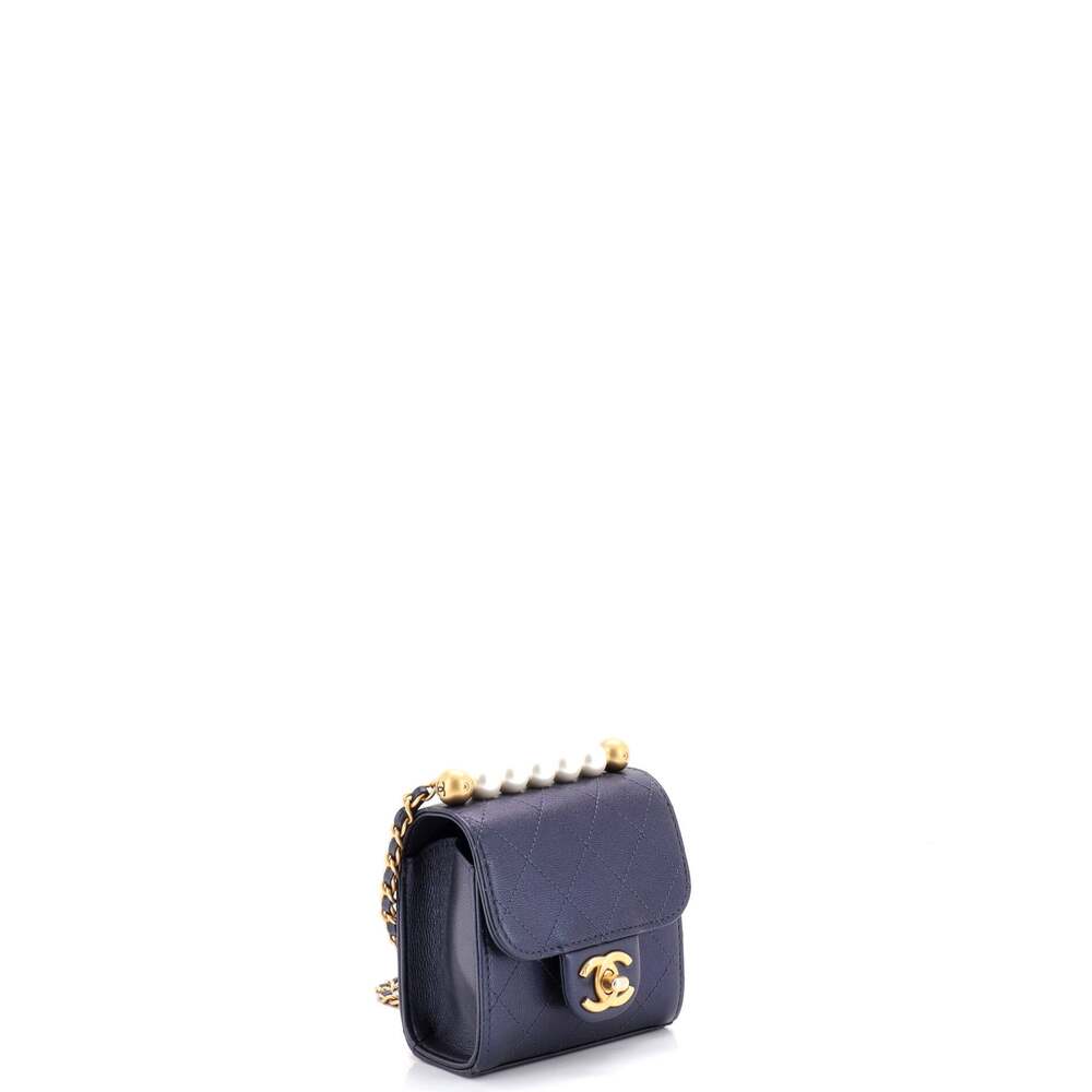 Chanel Chic Pearls Flap Clutch With #223604C30B - Picture 2 of 6